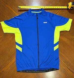 ARSUXEO Short Sleeve Cycling Jersey Blue Neon Yellow